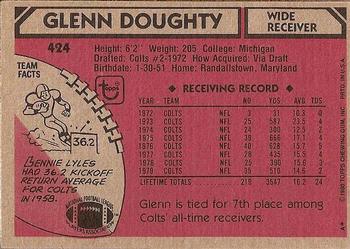 1980 Topps #424 Glenn Doughty Back