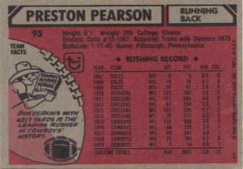 1980 Topps #95 Preston Pearson Back