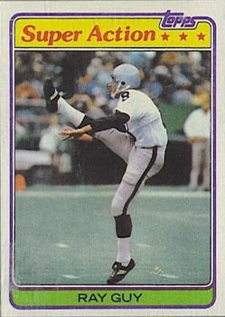 1981 Topps #186 Ray Guy Front