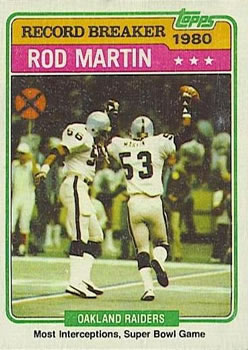 1981 Topps #334 Rod Martin Front