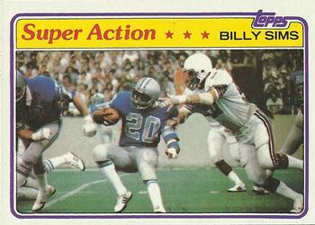 1981 Topps #473 Billy Sims Front
