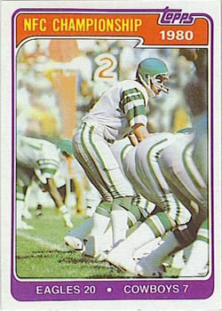 1981 Topps #492 1980 NFC Championship Front