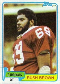 1981 Topps #54 Rush Brown Front