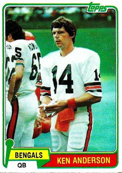1981 Topps #115 Ken Anderson Front