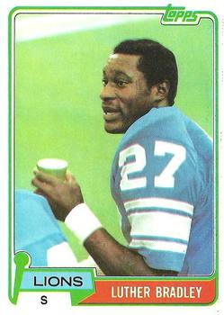 1981 Topps #203 Luther Bradley Front