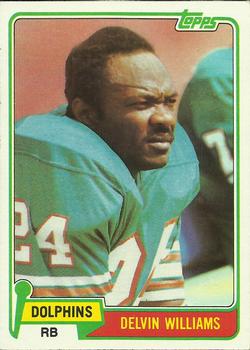 1981 Topps #287 Delvin Williams Front
