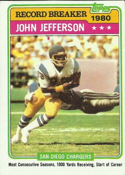 1981 Topps #332 John Jefferson Front