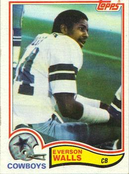 1982 Topps #327 Everson Walls Front