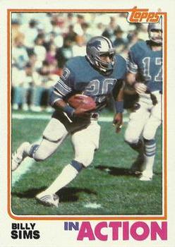1982 Topps #350 Billy Sims Front