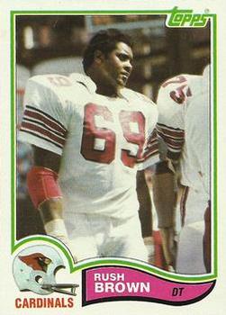 1982 Topps #466 Rush Brown Front