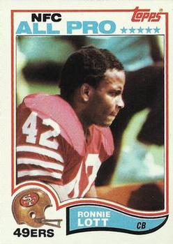 1982 Topps #486 Ronnie Lott Front