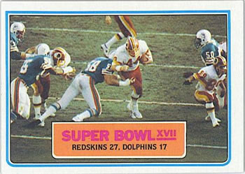 1983 Topps #12 Super Bowl XVII Front