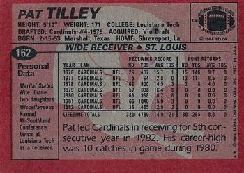 1983 Topps #162 Pat Tilley Back