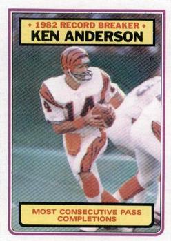 1983 Topps #1 Ken Anderson Front