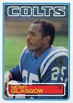 1983 Topps #212 Nesby Glasgow Front