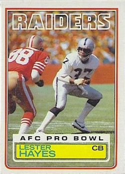1983 Topps #301 Lester Hayes Front