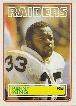 1983 Topps #303 Kenny King Front