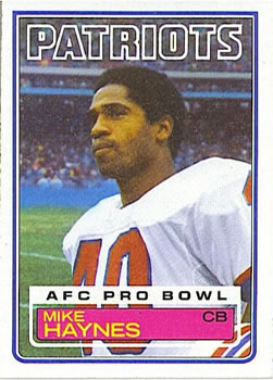 1983 Topps #332 Mike Haynes Front