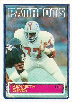 1983 Topps #336 Kenneth Sims Front