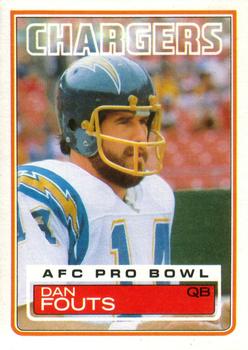 1983 Topps #374 Dan Fouts Front
