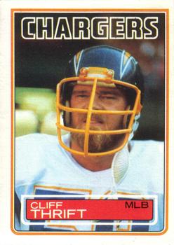 1983 Topps #380 Cliff Thrift Front