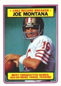 1983 Topps #4 Joe Montana Front