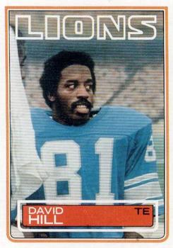 1983 Topps #66 David Hill Front