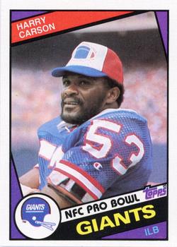 1984 Topps #314 Harry Carson Front