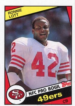 1984 Topps #357 Ronnie Lott Front