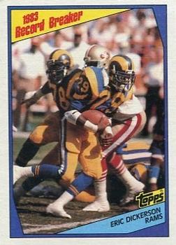 1984 Topps #1 Eric Dickerson Front