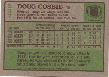 1984 Topps #237 Doug Cosbie Back