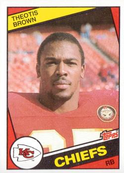 1984 Topps #86 Theotis Brown Front