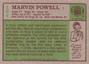 1984 Topps #154 Marvin Powell Back