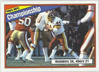 1984 Topps #8 1983 NFC Championship Front