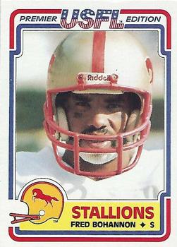 1984 Topps USFL #11 Fred Bohannon Front