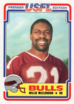 1984 Topps USFL #43 Willie McClendon Front