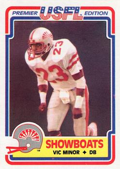 1984 Topps USFL #56 Vic Minor Front