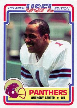 1984 Topps USFL #59 Anthony Carter Front