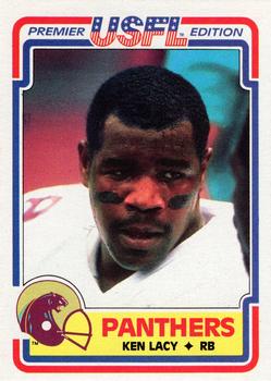 1984 Topps USFL #64 Ken Lacy Front