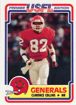 1984 Topps USFL #69 Clarence Collins Front