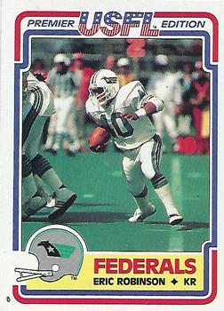 1984 Topps USFL #129 Eric Robinson Front