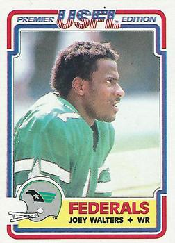 1984 Topps USFL #131 Joey Walters Front