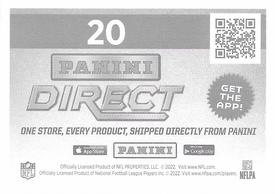 2022 Panini Sticker & Card Collection #20 Justin Herbert Back