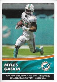 2022 Panini Sticker & Card Collection #65 Myles Gaskin Front