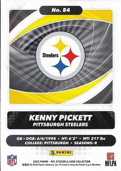 2022 Panini Sticker & Card Collection - Cards #84 Kenny Pickett Back