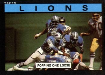 1985 Topps #53 Lions Team Leaders Front