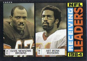 1985 Topps #193 Ozzie Newsome / Art Monk Front