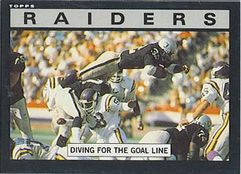 1985 Topps #281 Raiders Team Leaders Front
