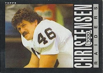 1985 Topps #287 Todd Christensen Front