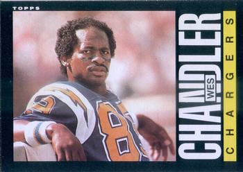 1985 Topps #370 Wes Chandler Front